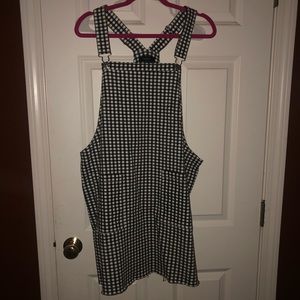 Forever 21 Gingham Overall Dress